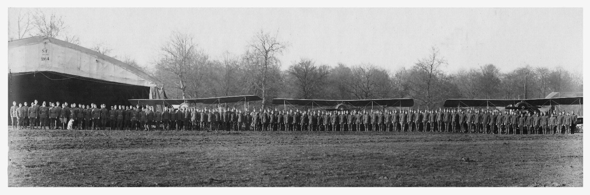 The original 88th Aero Squadron stands with their aircraft shortly after their creation. The squadron logged more than 1,240 flying hours and was awarded 13 Distinguished Service Crosses during World War I. The 88th AS would eventually go on to become the 436th Training Squadron, celebrating 99 years of service Aug. 17, 2016. (U.S. Air Force courtesy photo)