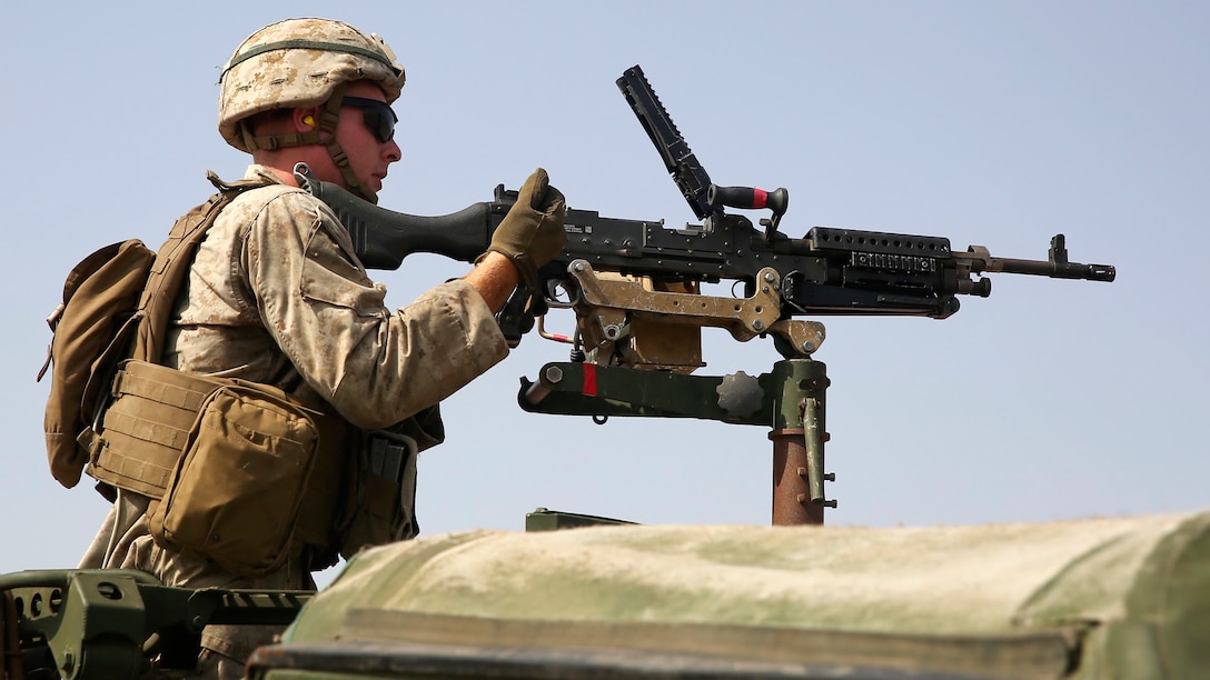 Marines with Battalion Landing Team 1st Battalion, 6th Marine Regiment, 22nd Marine Expeditionary Unit conduct range operations to retain combat proficiency in Camp Lemonnier, Djibouti, Aug. 14, 2016. 22nd MEU, deployed with the Wasp Amphibious Ready Group, is maintaining regional security in the U.S. 5th Fleet area of operations.