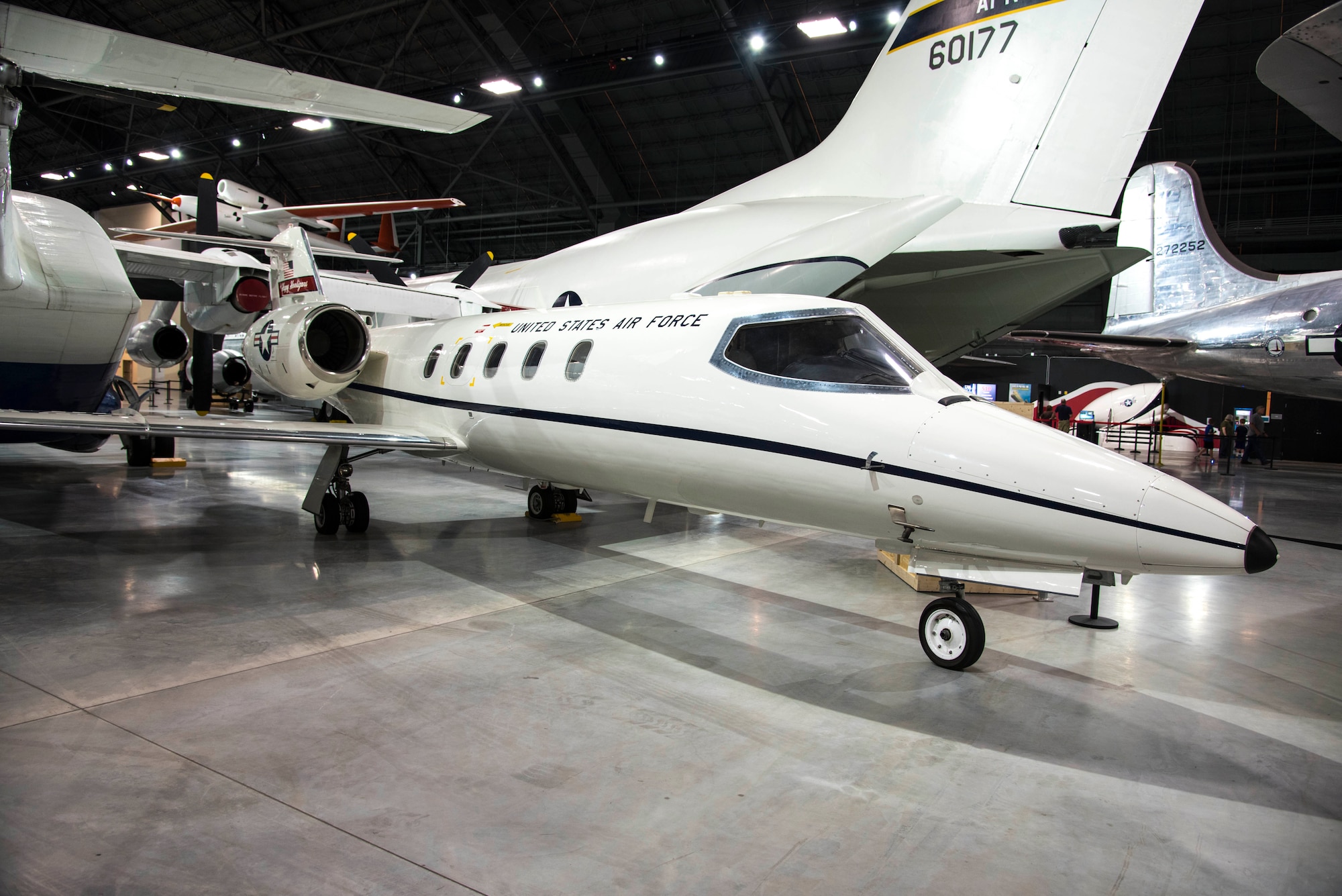 DAYTON, Ohio -- Learjet C-21A aircraft in the Global Reach Gallery at the National Museum of the U.S. Air Force. (U.S. Air Force photo by Ken LaRock)