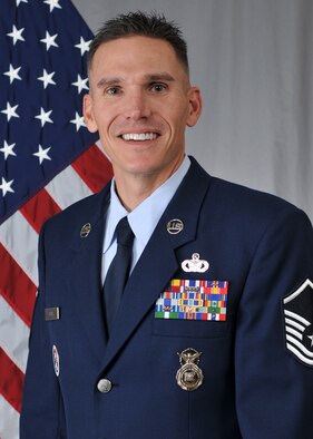 Master Sgt. Brad Rose, who is deputy sheriff when not serving with the 185th ARW Security Forces, was recognized by a family that was struggling financially for his kindness and assistance while performing his law enforcement duties. (U.S. Air National Guard Photo by Master Sgt. Vincent DeGroot/Released)