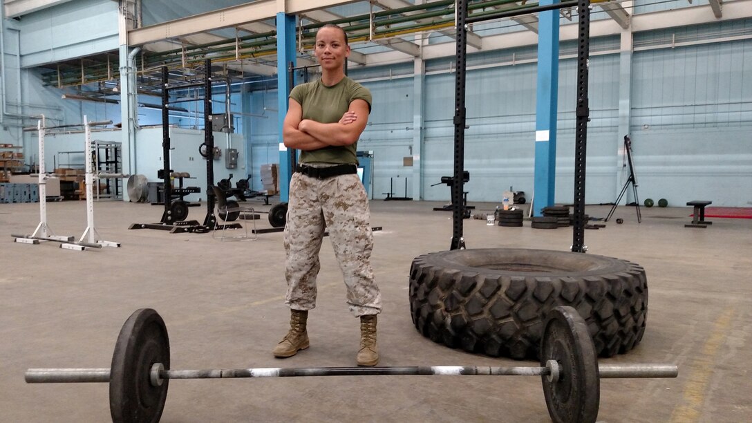 Staff Sgt. Amanda Jenks, a cyber systems chief with Marine Corps Forces Cyberspace Command, represented Marine Corps Base Quantico at the second annual HITT Tactical Athlete Championship, which was held Aug. 15-18 at Marine Corps Air Station Miramar, Calif. Jenks placed third overall among the 16 female Marines who particpated in the championship. Each Marine Corps installation could send one male and one female to the competition. Photo courtesy Amanda Jenks. 