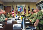 The Army Surgeon General and U.S. Army Medical Command (MEDCOM) Commanding General, Lt. Gen. Nadja West and Command Sgt. Maj. Gerald C. Ecker, command sergeant major, MEDCOM, visited Regional Health Command-Pacific (RHC-P) in Honolulu, Hawaii, August 22, 2016. Brig. Gen. Bertram Providence, commanding general, RHC-P, hosted the command briefing where West had an opportunity to engage face-to-face with senior leaders as part of her initial command visit to the region. 