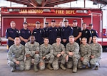 Over the course of two weeks, medics from the 59th Medical Wing trained with the technical rescue team at Fire Station 11 in San Antonio. The joint training gave participants an opportunity to strengthen their partnership, which will benefit the citizens they serve.  (U.S. Air Force photo/Staff Sgt. Michael Ellis)