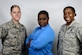 From left, U.S. Air Force Staff Sgt. Kristie Kersch, 633rd Air Base Wing occupational safety technician, Peggy “PJ” Jones, 633rd Mission Support Group secretary and Master Sgt. Kimberly R. Young, Women’s Equality Day Observance chairman, meet to discuss the importance of Women’s Equality Day at Langley Air Force Base, Va., Aug. 24, 2016. Women’s Equality Day is observed on August 26 to recognize the progression of women’s equality in the U.S. (U.S. Air Force photo by Airman 1st Class Kaylee Dubois)
