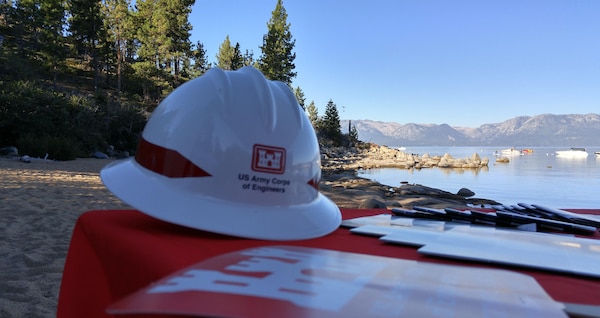 The U.S. Army Corps of Engineers Sacramento District was a participant at the 2015 Lake Tahoe Summit on Aug. 24, 2015, hosting an informational booth and taking a boat tour to learn more about aquatic invasive species. The annual event is open to the public and rotates between California and Nevada. This year’s summit was at the Round Hill Pines Resort Beach and Marina, Nevada. As the nation’s environmental engineers, the Corps is tasked with restoring degraded ecosystems, constructing sustainable facilities, regulating waterways, managing natural resources and cleaning up contaminated sites from past military activities. 