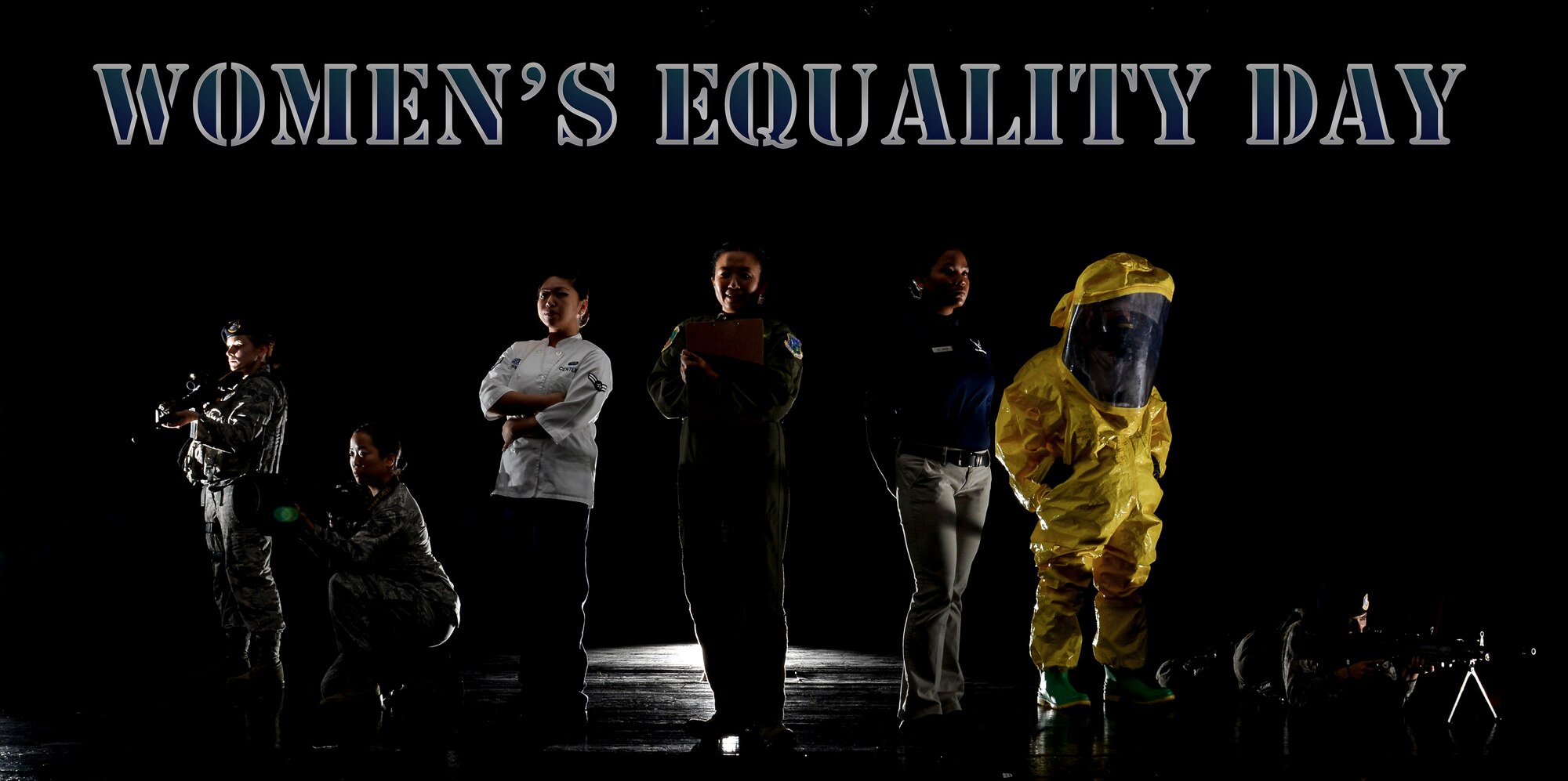 Women’s Equality Day commemorates Aug. 26, 1920, the day women were granted the right to vote in the U.S. Today, the U.S. Air Force has approximately 59,292 female Airmen serving their country in a wide variety of career fields from security forces and civil engineering to logistics and medical. (U.S. Air Force photo illustration by Staff Sgt. Micaiah Anthony) 