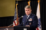 Brig. Gen. Ronald Buckley, deputy director of Operations for the U.S. Northern Command, says that relationships and trusted partnerships are critical for the success of the U.S. ground-based midcourse defense mission at the 19th Space and Missile Defense Symposium at the Von Braun Center in Huntsville, Alabama, Aug. 17, 2016. 