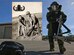 Explosive ordnance disposal then and now.  (Graphic/Samuel King Jr.)