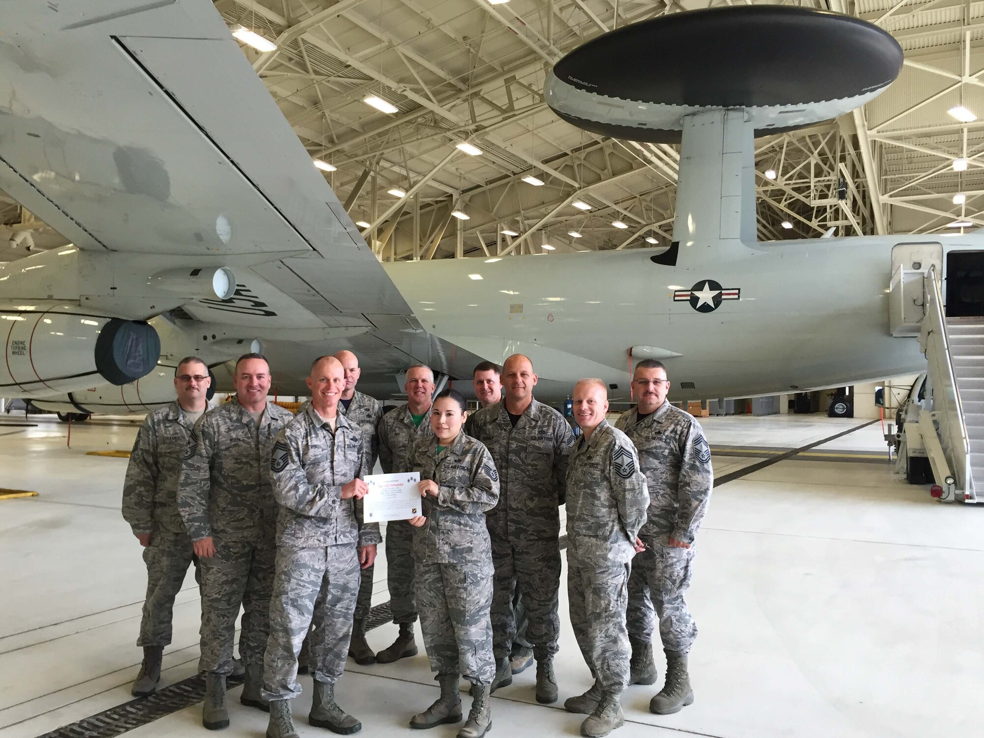 TSgt Jody Hernandez was selected as the Chief's Choice Award winner for the month of August 2016.