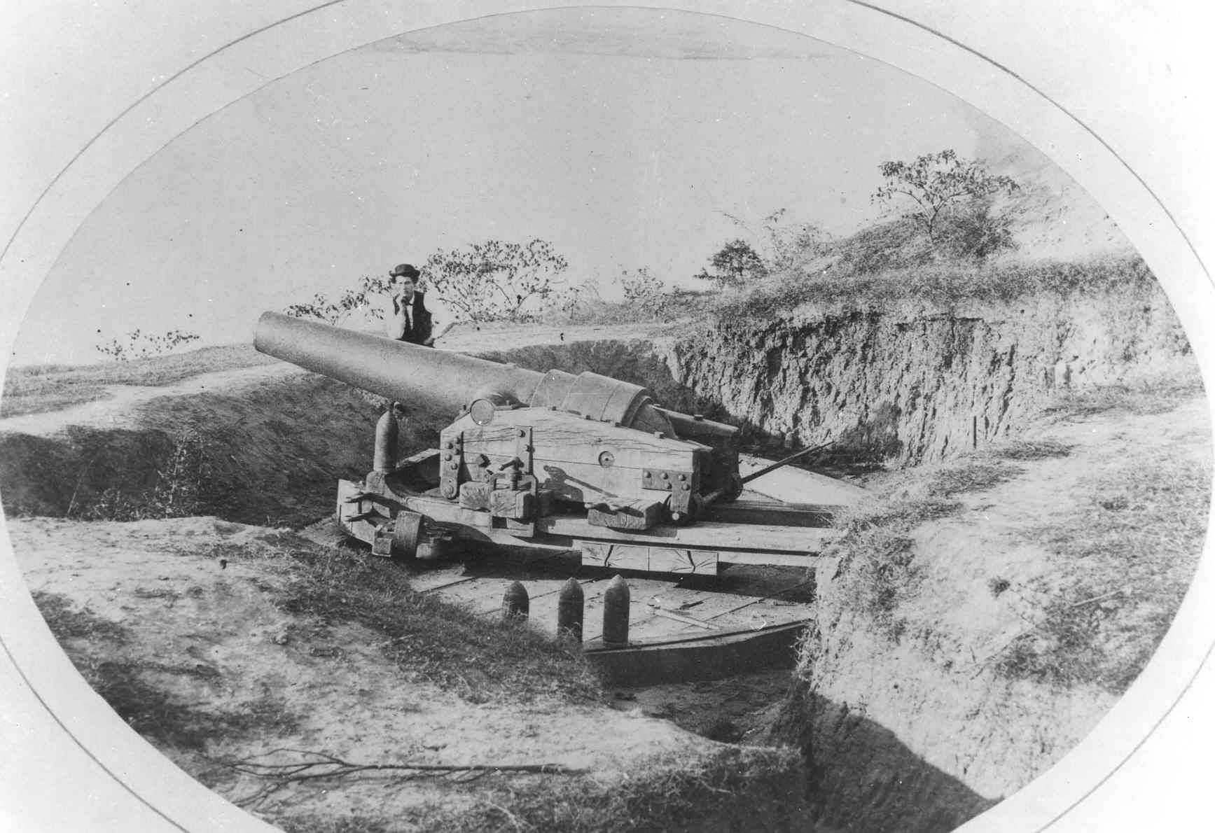 Historic Image of Confederate River Batteries, image size:1735x1190