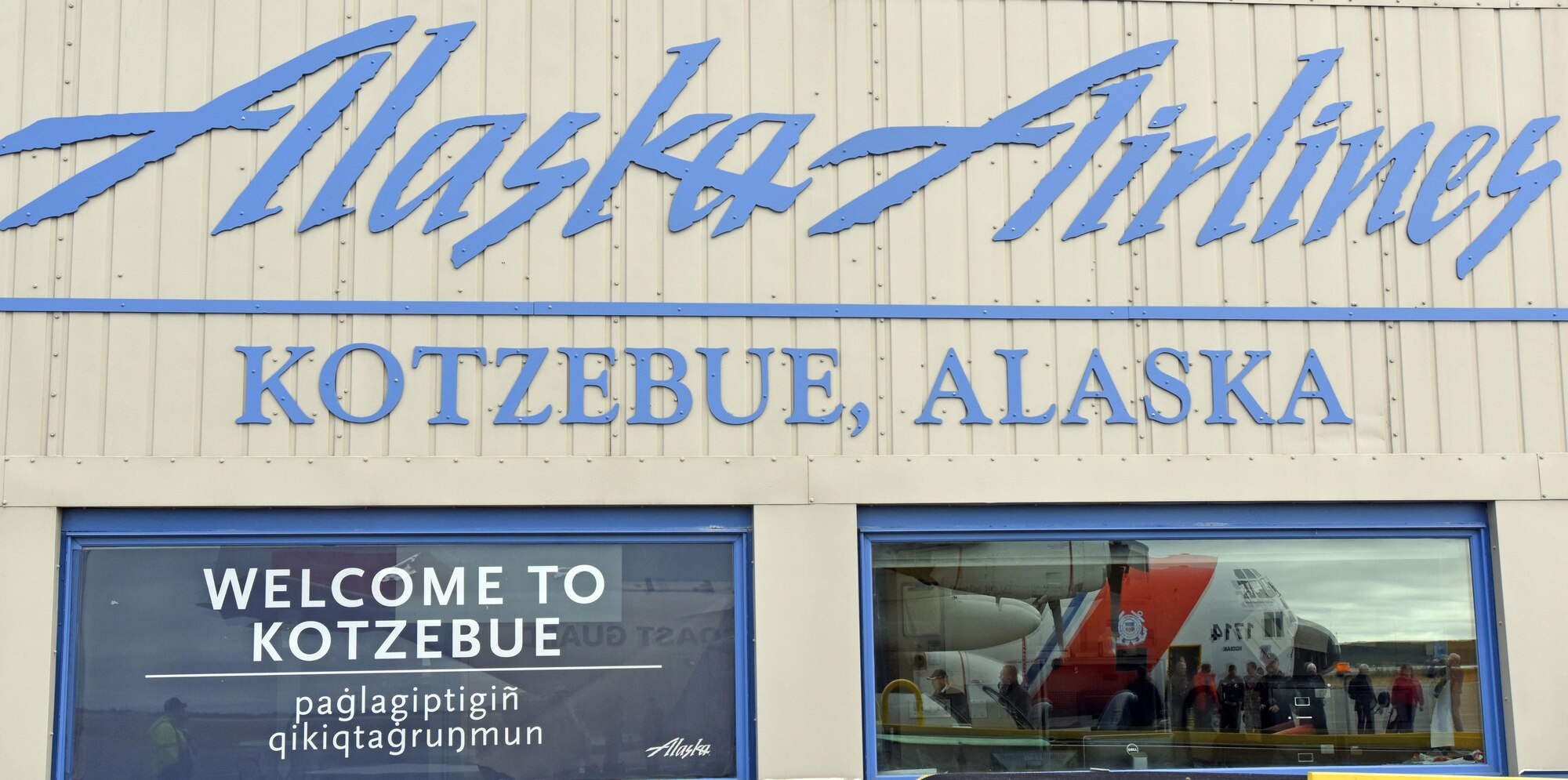 More than 60 distinguished visitors including U.S. Senator Lisa Murkowski, Special Representative for the Arctic Adm. Robert Papp (ret.), military and Department of Homeland Security flag officers, and Arctic nation observers debark a U.S. Coast Guard C-130 upon landing in Kotzebue, Alaska Aug. 24, 2016. They flew to Kotzebue to observe Exercise Arctic Chinook, which is a joint USCG and U.S. Northern Command-sponsored exercise on the U.S. State Department approved list of Arctic Council Chairmanship events. The Arctic mass rescue operation exercise scenario consisted of an adventure-class cruise ship with approximately 200 passengers and crew that experience a catastrophic event with the need to abandon ship. Arctic Chinook exercised elements of the Arctic Search and Rescue Agreement to include interoperability, cooperation, information sharing, SAR services, and joint exercise review. 