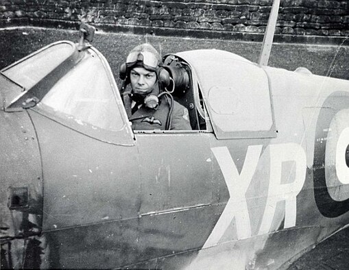 William Dunn, British Royal Air Force Squadron 71 pilot, is the first American Ace of World War II. Although Dunn was the first American ace, the title originally went to Gregory Daymond, a fellow pilot with No. 71 (Eagle) Squadron, and Dunn was not officially recognized until March 19, 1968. (Courtesy photo)