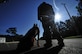 Ziko, a military working dog with the 1st Special Operations Security Forces Squadron, sits alongside Staff Sgt. George Garcia, a military working dog handler with the 1st SOSFS, at Hurlburt Field, Fla., Aug. 22, 2016. Handlers and dogs are responsible for providing the base with narcotic and explosive detection as well as patrol work. (U.S. Air Force photo/Airman 1st Class Joseph Pick)