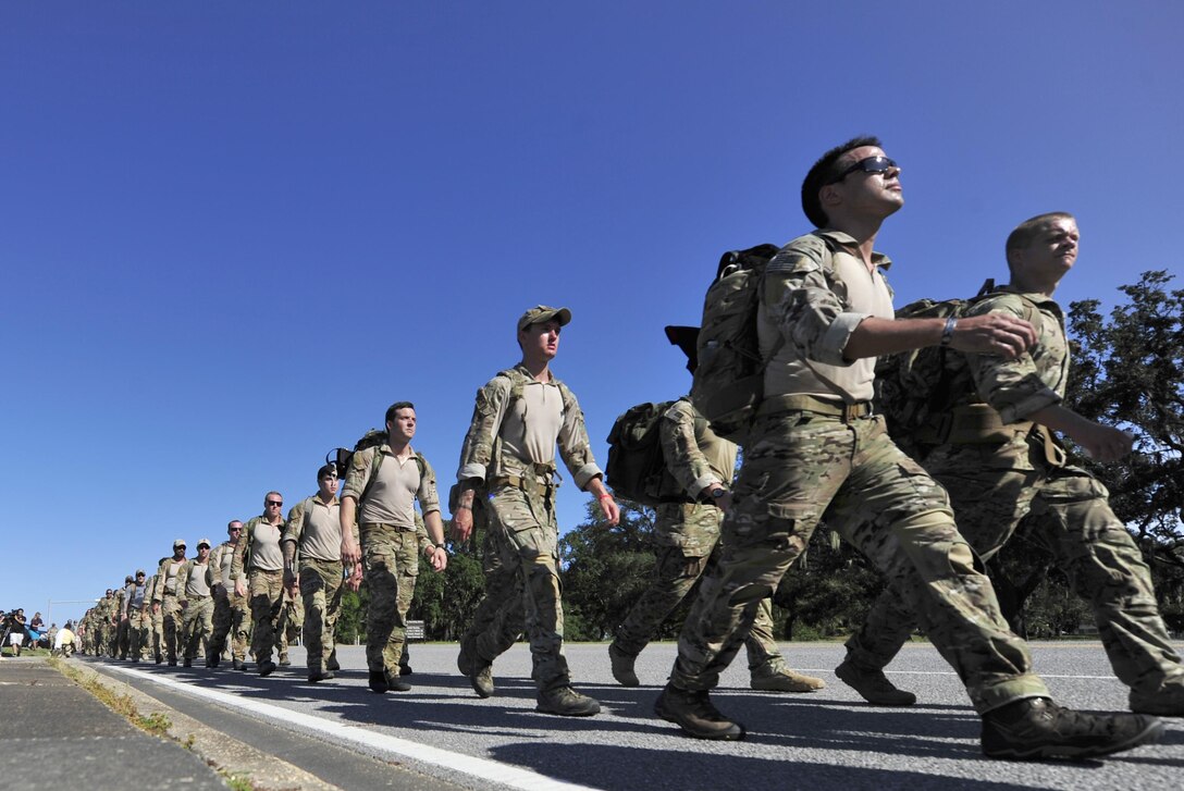 Special Tactics Airmen Honor Fallen With Freefall, Ruck