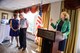 Air Force Undersecretary Lisa S. Disbrow gives remarks as Gen. Stephen W. Wilson is welcomed as the service's new vice chief of staff at a reception Aug. 26, 2016, at the Fort Myer Officer's Club, Va. (U.S. Air Force photo/Tech. Sgt. Joshua L. DeMotts)