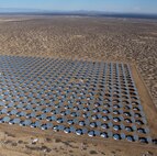 This aerial view of the solar photovoltaic array at White Sands Missile Range, N.M. was taken Jan. 8, 2013. The panels cover 42 acres and provide more than 4 megawatts of electricity to the base. (Photo courtesy of Solaria)