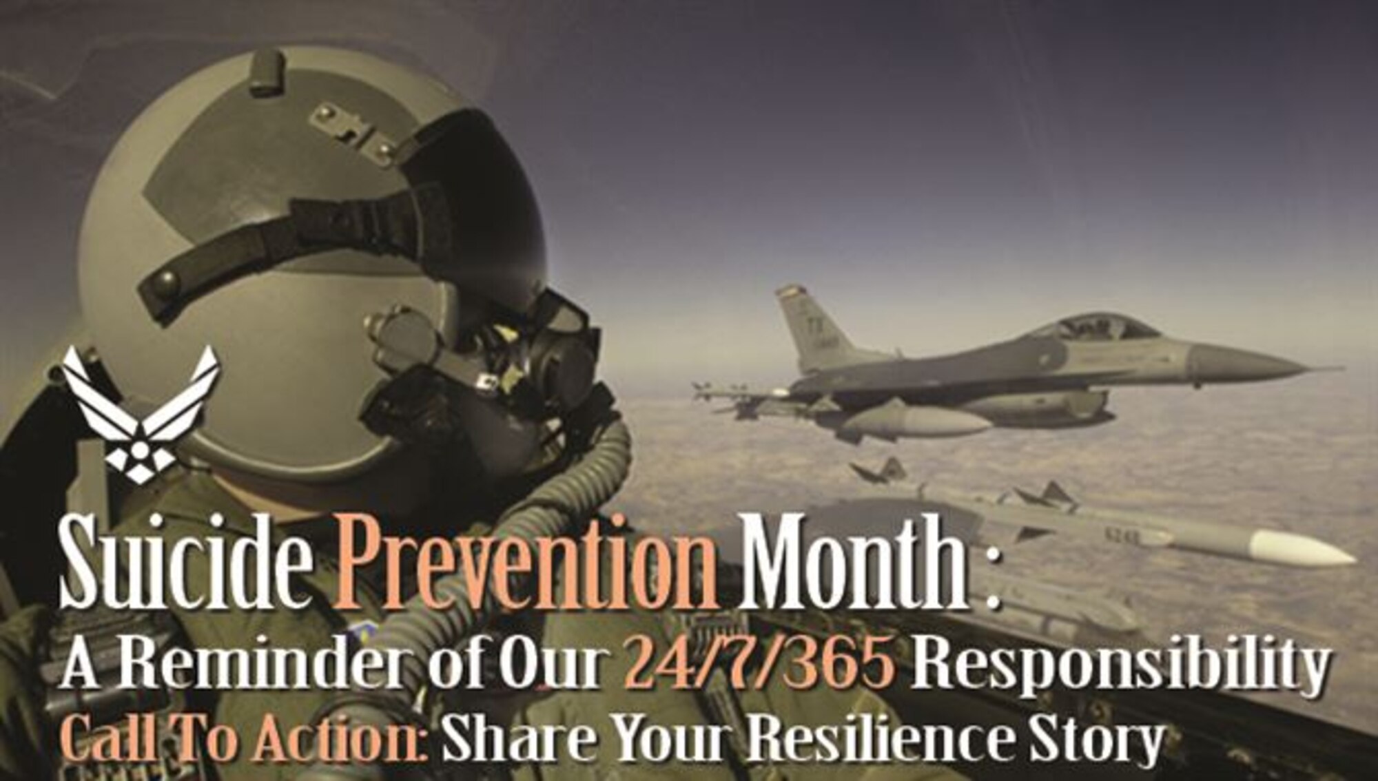 Suicide Prevention Month: A reminder of our 24/7/365 responsibility to ourselves and each other. (Air Force Graphic / Steve Thompson)