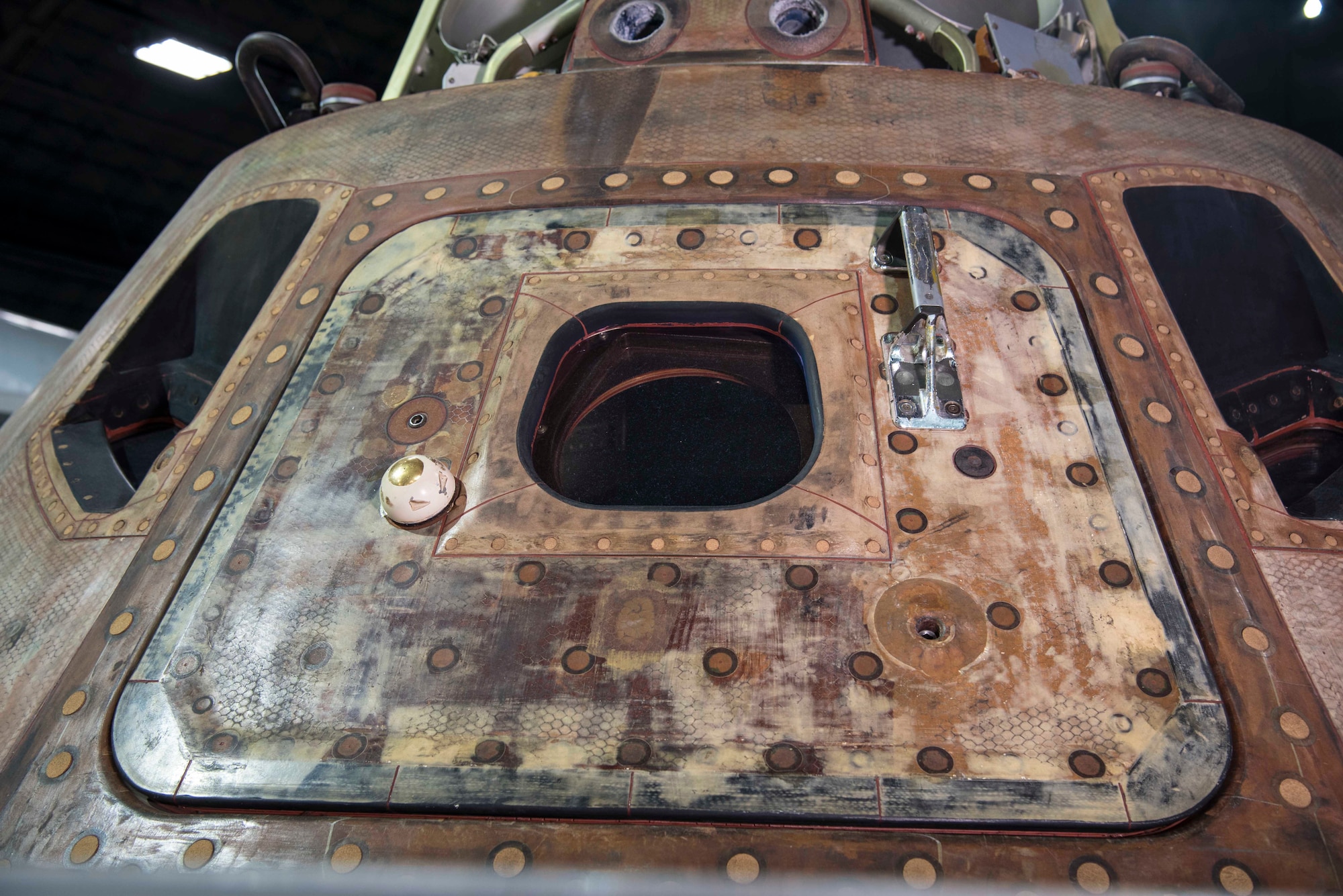 DAYTON, Ohio -- Apollo 15 Command Module on display in the Space Gallery at the National Museum of the United States Air Force. (U.S. Air Force photo) 