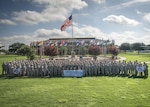 Joint Base San Antonio-Lackland staff sergeant selectees gather for a group photo after being notified of their selection Aug. 25, 2016 at JBSA-Lackland. Out of 39,064 eligible senior airmen, 16,506 were selected for promotion with a selection rate of 42.25 percent.  