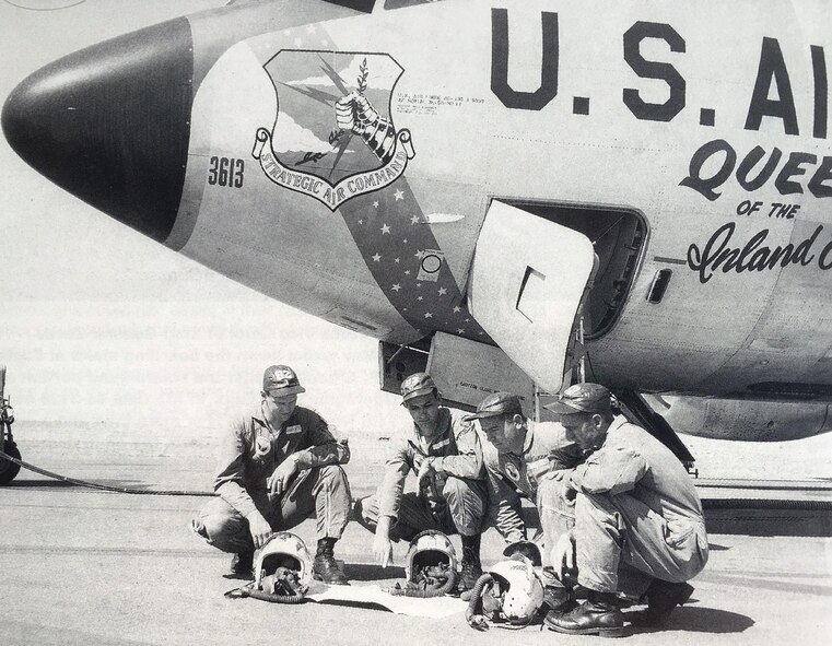 The first KC-135 Stratotanker assigned to Fairchild Air Force Base, Wash., in 1958 was named “The Queen of the Inland Empire.” This year the Air Force celebrates the 60th birthday of the KC-135. (Courtesy photo)
