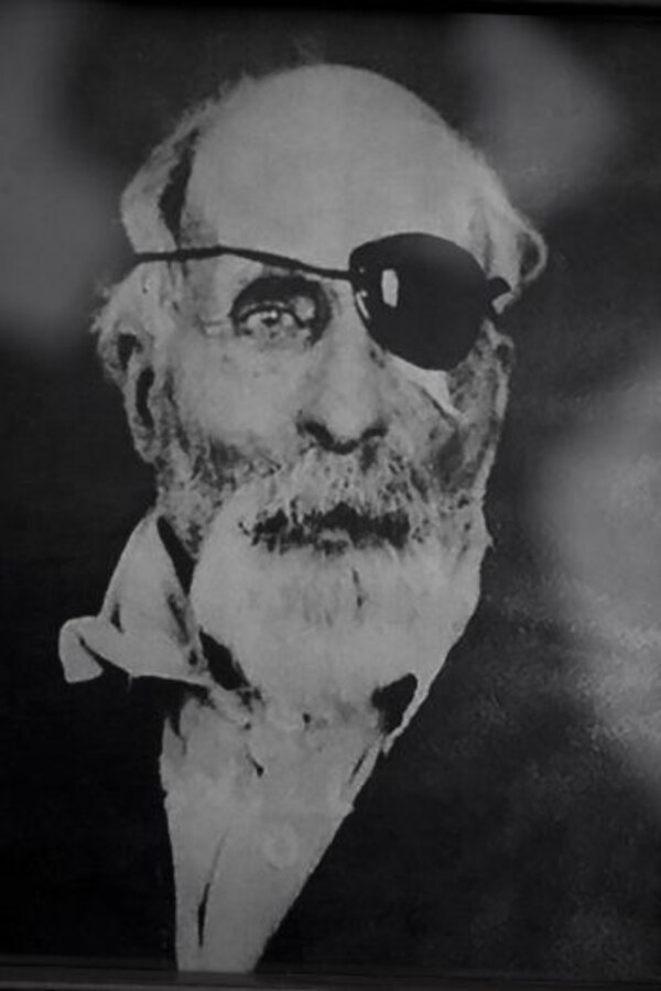 Photo portrait of Jewett Williams late in life. Williams was a private in the 20th Maine Infantry Regiment who witnessed the end of conflict at Appommatox, Virginia,  in April of 1865. He settled in Oregon after the war with his family where he passed away in 1922.