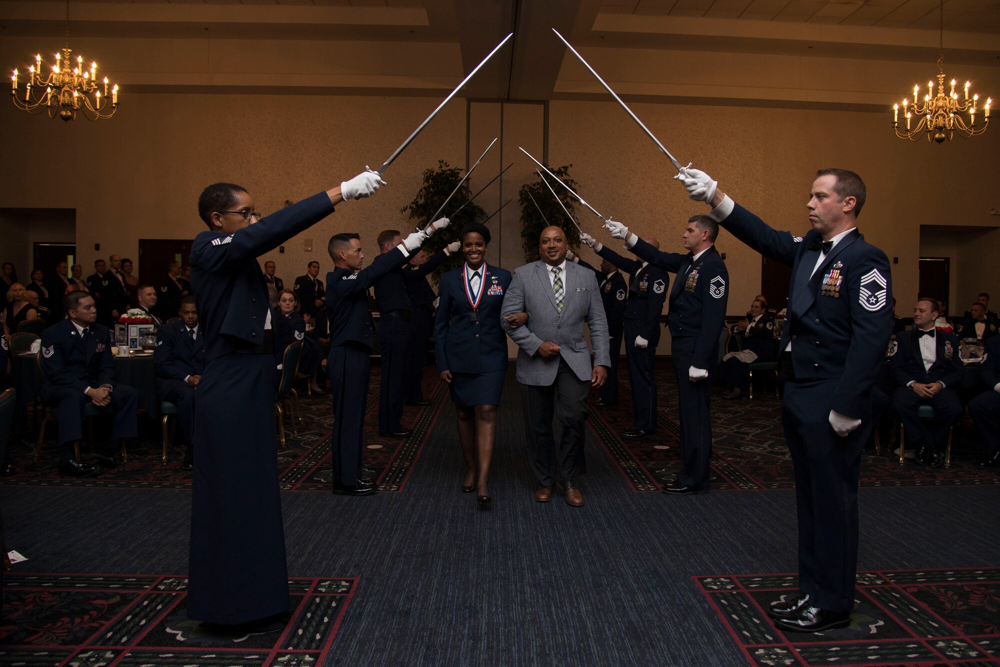 Members of the 375th Air Mobility Wing, along with family and friends joined in celebrating Scott AFB’s newest Senior NCOs on Aug. 26 at the Scott Event Center. The Senior NCO Induction Ceremony is a tradition within the Air Force that recognizes the achievement of reaching the rank of Master Sgt. For more photos, see www.scott.af.mil.