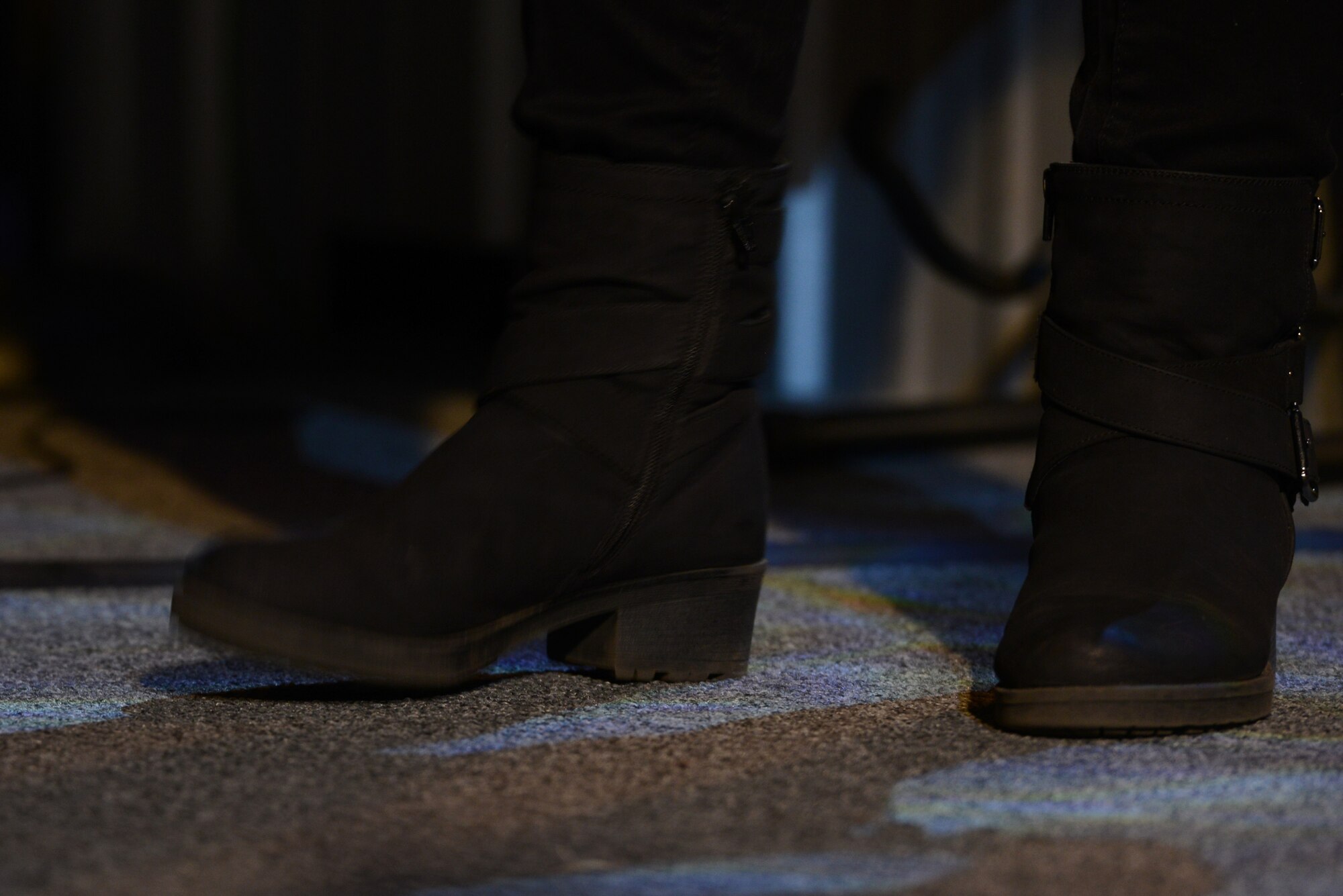 Senior Airman Rebeckah Hastings, 773d Logistics Readiness Squadron transportation journeyman, taps her feet during her worship team’s practice at the Alliance Christian Fellowship Church, Eagle River, Alaska, Aug. 29, 2016. She joined the ACF, who perform Christian-music concerts, within a month of being stationed in Alaska. (U.S. Air Force photo by Airman 1st Class Christopher R. Morales)