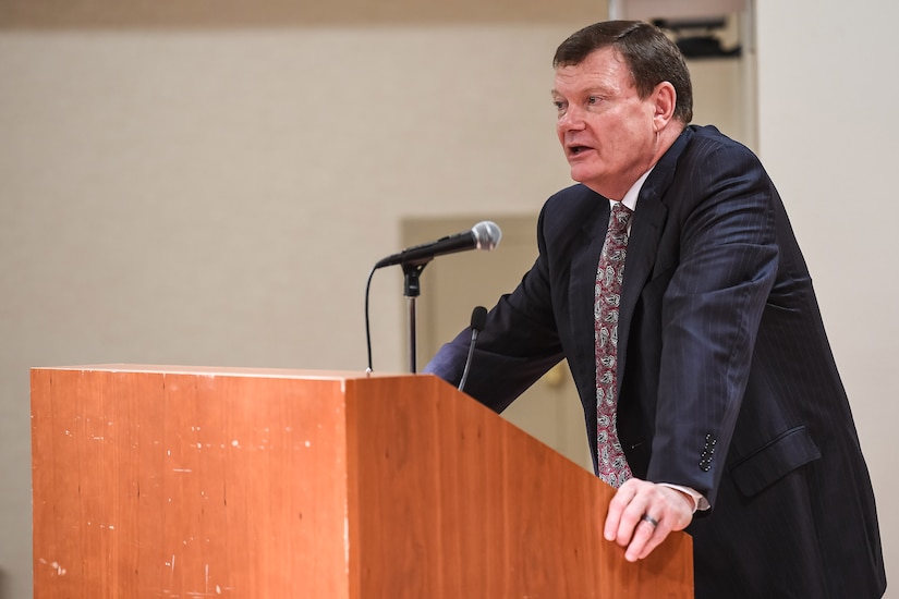 Defense Department Chief Information Officer Terry Halvorsen hosts the 2016 DoD CIO annual award ceremony at the Pentagon conference center in Washington, D.C., Nov. 30, 2016. Army photo by Sgt. Alicia Brand