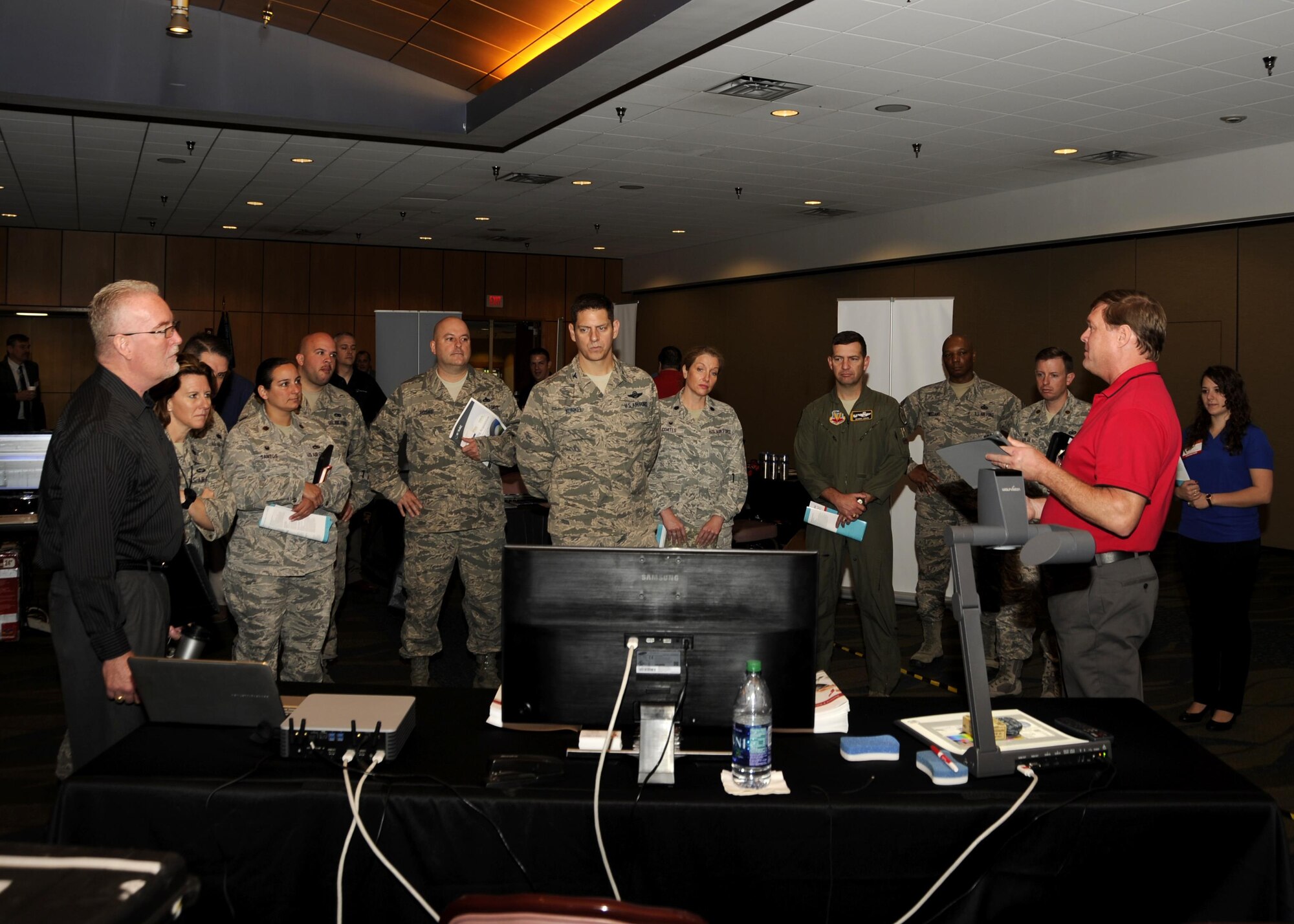 The Tyndall Technology Expo is tradition dating back to 1997 and is held semi-annually at Tyndall. (U.S. Air Force photo by Senior Airman Solomon Cook/Released)