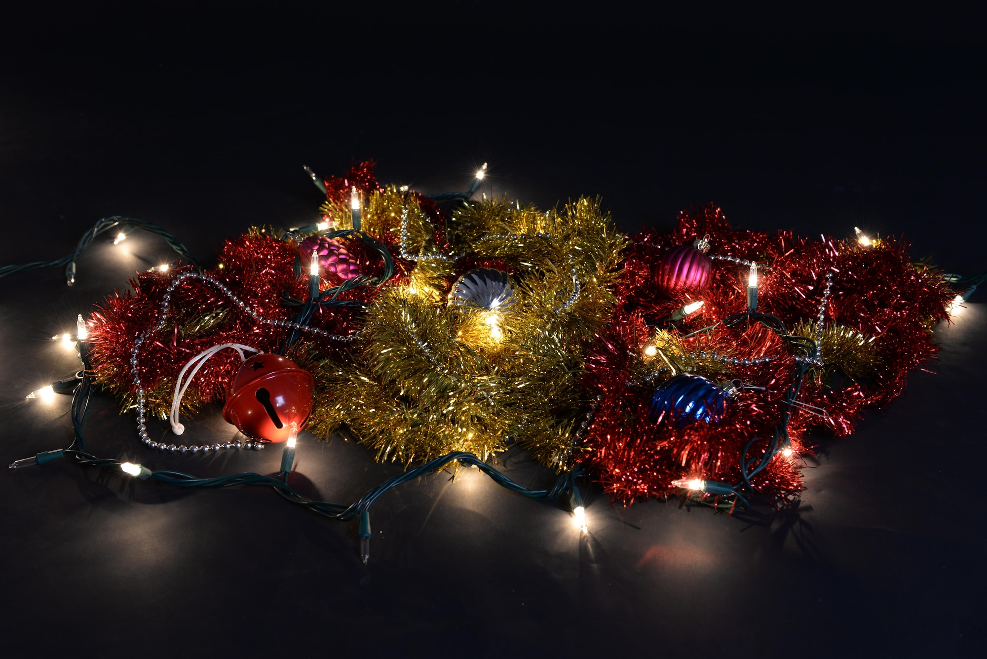 Decorations shine bright as the holiday season is in full swing. Many people around the world will decorate inside and out for the upcoming months. (U.S. Air Force photo illustration by Airman 1st Class Cassandra Whitman)