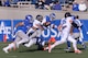 Arion Worthman, quarterback for the U.S. Air Force Academy, gets tackled as the Air Force Falcons met the Boise State Broncos at the Academy's Falcon Stadium in Colorado Springs, Colo., Nov. 25, 2016. Air Force beat No. 19 Boise State 27-20, ending the Broncos' bid for the Mountain West title. The Falcons are heading to their ninth bowl game since coach Troy Calhoun took over in 2007. (U.S. Air Force photo/Mike Kaplan) 
