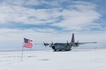 An LC-130 "Skibird" from the New York Air National Guard's 109th Airlift Wing in Scoita, New York, at Camp Raven, Greenland, on June 28, 2016. Crews with the 109th AW use Camp Raven as a training site for landing the ski-equipped LC-130s on snow and ice. An Air Guard crew evacuated Buzz Aldrin, the former astronaut, who had medical difficulties while visiting 
Antarctica.