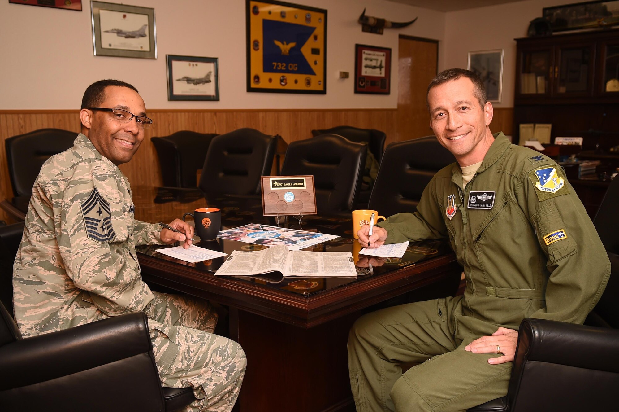 Col. Houston Cantwell, the 49th Wing commander, signs his Combined Federal Campaign donation slip on Dec. 1, 2016, Holloman AFB, N.M. The mission of the CFC is to promote and support philanthropy through a program that is employee focused, cost-efficient, and effective in providing all federal employees the opportunity to improve the quality of life for all. CFC is the world’s largest and most successful annual workplace charity campaign, with more than 150 CFC campaigns throughout the country and internationally to help to raise millions of dollars each year. Pledges made by federal civilian, postal and military donors during the campaign season (September 1st to December 15th) support eligible non-profit organizations that provide health and human service benefits throughout the world. For more information and how to contribute, contact your unit CFC representative or visit the following link: https://www.opm.gov/combined-federal-campaign/ (U.S. Air Force photo by Tech. Sgt. Amanda Junk)