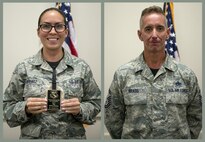 Congratulations to the winners of the 919th Special Operations Wing 4th quarter awards.  Tech. Sgt. Melissa Derkatz (NCO) and Senior Master Sgt. Thomas Bragg (SNCO).