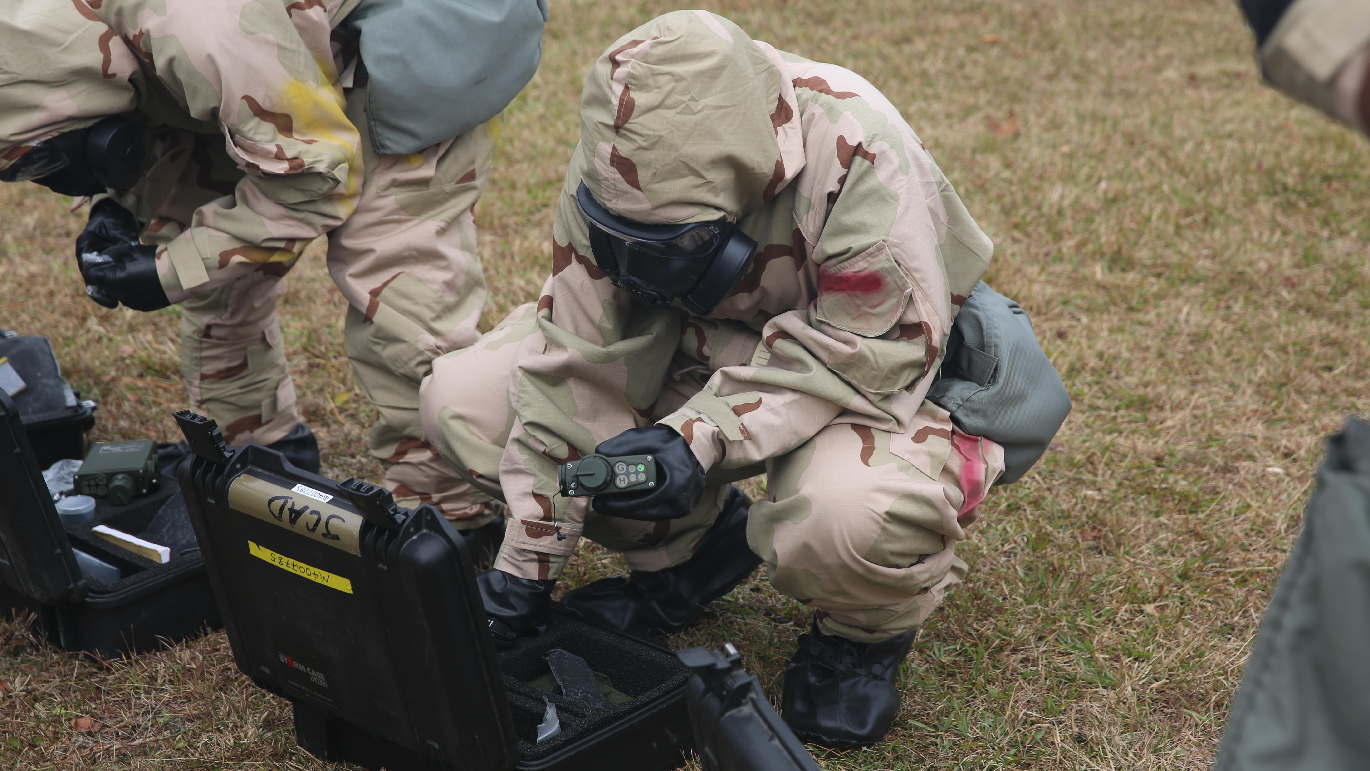 Behind the gas mask CBRN Marines go back to roots of MOS training
