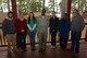 Members of the 20th Force Support Squadron Wateree Recreation Area staff stand with Chief Master Sgt. Christopher McKinney, 20th Fighter Wing command chief, at Wateree Recreation Area near Camden, S.C., Nov. 28, 2016. McKinney recognized the staff for their hard work in keeping Wateree beautiful and inviting to visitors. (U.S. Air Force photo by Airman 1st Class Kelsey Tucker)