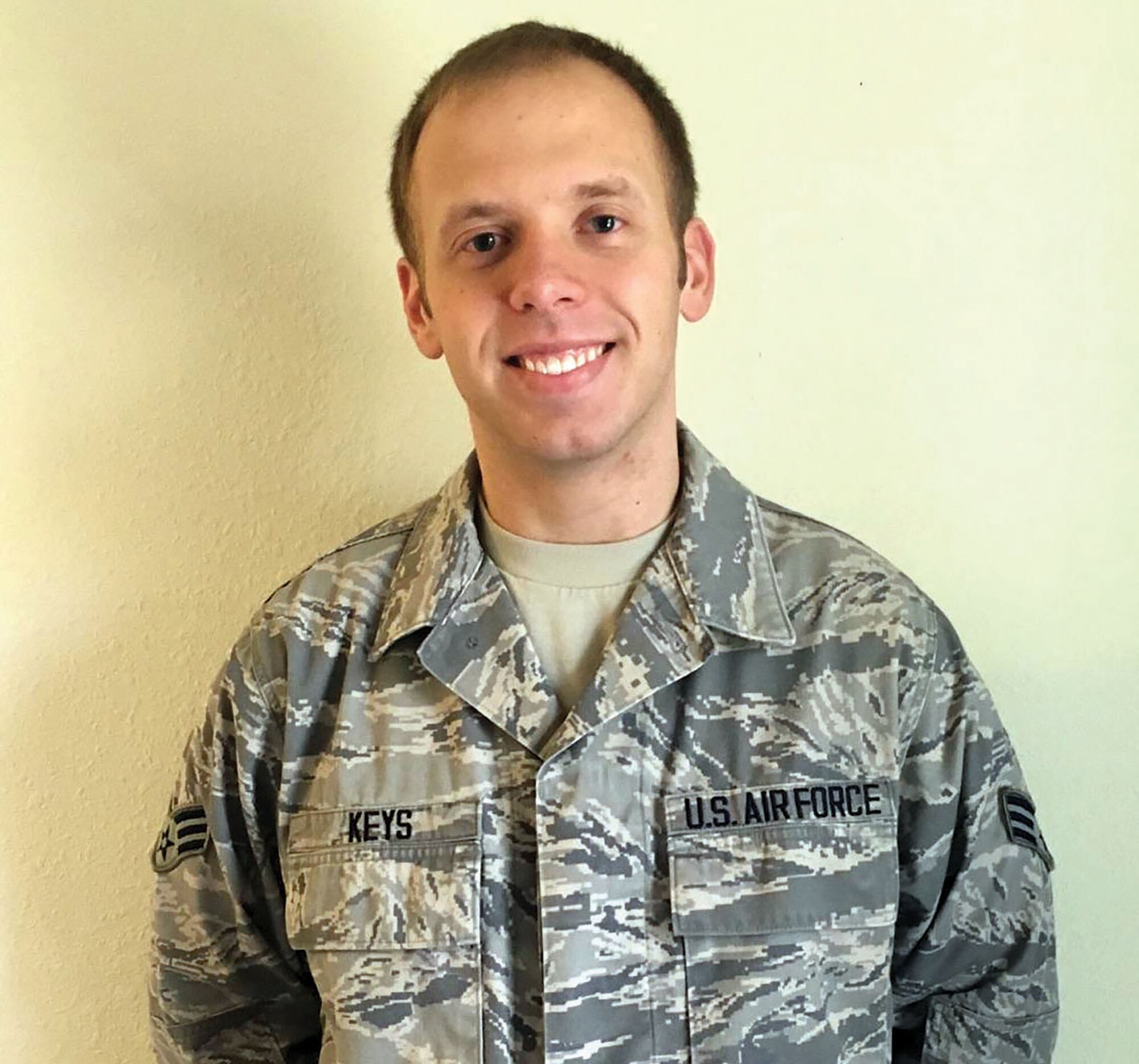 Senior Airman Brandon C. Keys, 445th Aerospace Medicine Squadron health services management apprentice, is the 445th Airlift Wing December Spotlight Performer. (Courtesy photo)