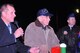 City of Omaha Parks and Recreation director Brook Bench (left), and Offutt AFB’s 55th Wing commander Col. Marty Reynolds, right accompanied World War II veteran Bill Wood as he pushed the switch to light up the display at the ‘Veterans Shine On’ ceremony at Memorial Park in Omaha, Nebraska on Dec. 2. (U.S. Air Force photo by D.P. Heard)