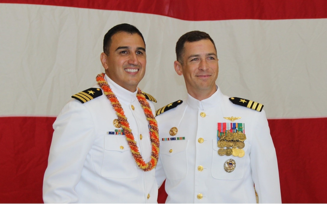 Cmdr. Teague Suarez relieved Cmdr. Tony Chavez as the 34th Commanding Officer of HSM-37 at Hangar 103 aboard Marine Corps base Hawaii during a change of command ceremony on December 1, 2016. Cmdr. Suarez is looking forward to leading the "easyriders," and is extremely honored to be the next commanding officer. “Over the last year, our squadron has been extremely successful and we are poised to do more outstanding things in the near future," said  Cmdr. Suarez, a San Antonio, Texas, native. "We will continue to put exceptional, combat-ready detachments to sea to support our nation’s missions across the globe.” (U.S. Navy by PO3 Aljohn Ponce)