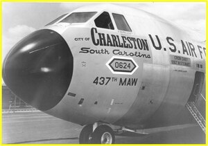 The C-141 Starlifter was stationed at Joint Base Charleston, then Charleston Air Force Base, from 1961 to 2000. The C-141 Starlifter has been memorialized as a static display at the air park here. Additionally, a model of the aircraft is displayed in front of the JB Charleston Starlifter Lanes Bowling Alley.