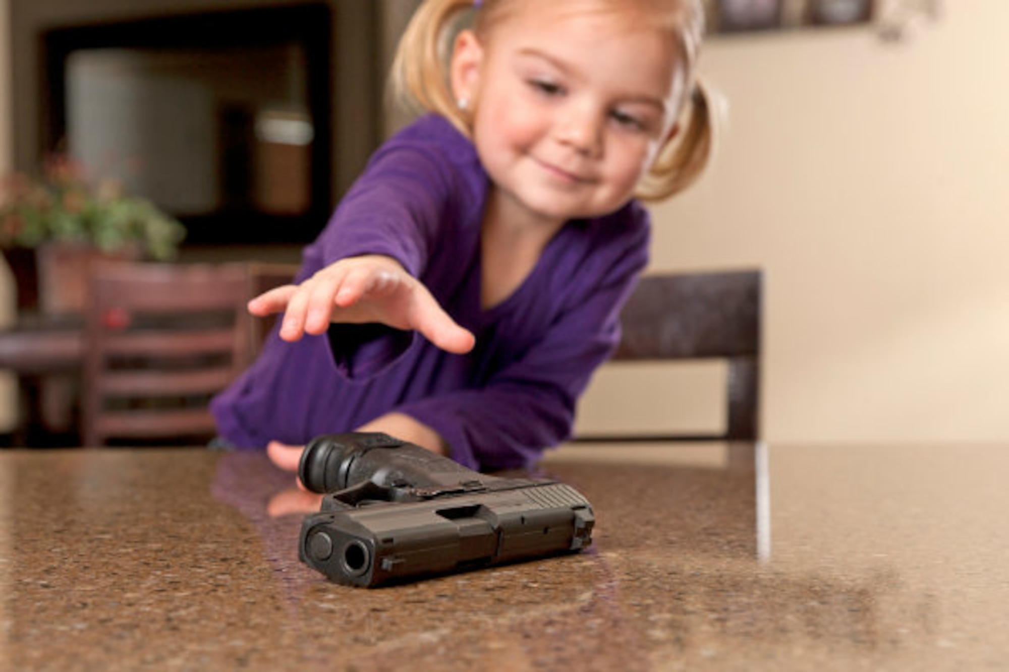 Storage guidelines state you have the responsibility to store firearms in such a manner as to deter theft and preclude improper usage, especially by children. 