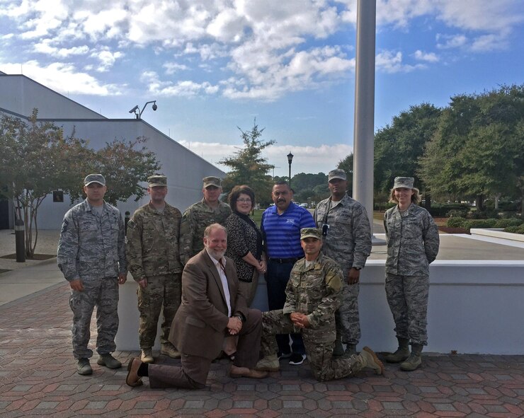 The mission networking team at Air Force Special Operations Command Cyber and C4 directorate poses for a photo recently at Hurlburt Field, Fla. They won the 2016 Department of Defense Chief Information Office Annual Award for saving the Air Force $17 million. (Courtesy photo)