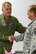 U.S. Air Force Col. Mark Nielsen, 307th Medical Squadron commander, congratulates Senior Master Sgt. Frederick Maffeo, 307th Medical Squadron superintendent, on his retirement at Barksdale Air Force Base, La, Dec. 4, 2016.   Maffeo served in the Air Force for more than 25 years.   (U.S. Air Force photo by Master Sgt. Laura Siebert/released). 