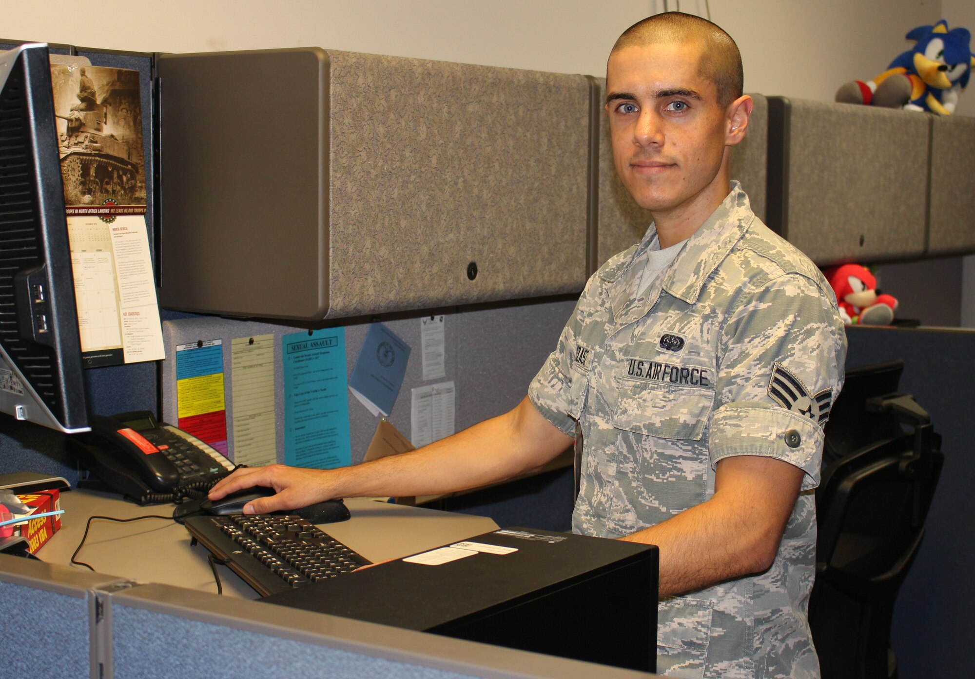 Senior Airman Christopher Elszasz, a database administrator for the Training Business Area, assigned to Enterprise Logistics Systems Division at Maxwell-Gunter Annex, Ala., was recently selected for Air Force Materiel Command Senior Leader Commissioning Program. He is slated to leave active duty and attend the University of Colorado – Colorado Springs for the fall 2017 semester. (Courtesy photo)
