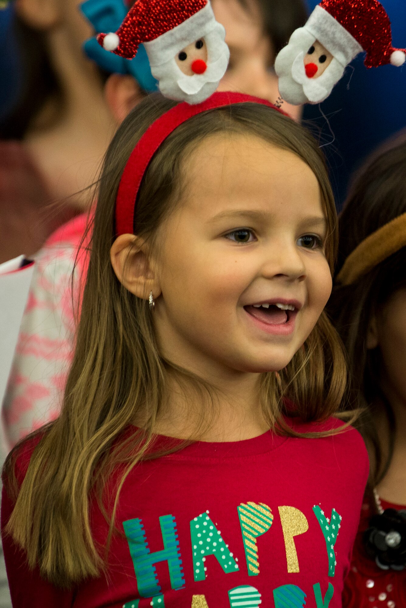 Many Scott Air Force Base service members and families attended the annual holiday party and tree lighting event Nov. 30, 2016. During the party, families were able to meet Santa and Mrs. Claus, participate in crafts, listen to the Scott AFB Youth Program's Choir sing holiday songs, and pick out a Christmas tree donated by Trees for Troops. Thank you to the coordinators and all the volunteers who made this event an enjoyable and memorable evening for so many people. (U.S. Air Force photo by Senior Airman Megan Friedl)