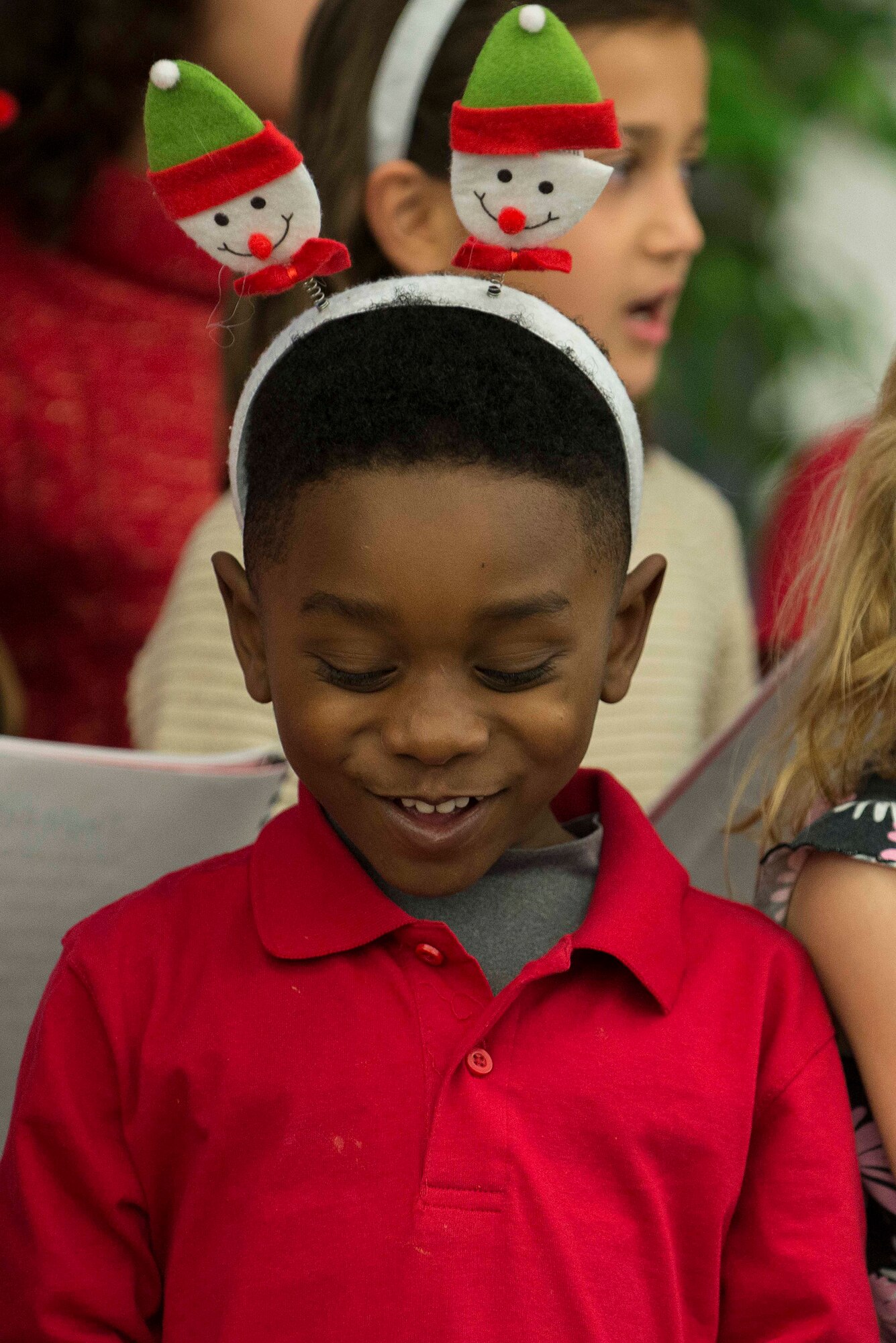 Many Scott Air Force Base service members and families attended the annual holiday party and tree lighting event Nov. 30, 2016. During the party, families were able to meet Santa and Mrs. Claus, participate in crafts, listen to the Scott AFB Youth Program's Choir sing holiday songs, and pick out a Christmas tree donated by Trees for Troops. Thank you to the coordinators and all the volunteers who made this event an enjoyable and memorable evening for so many people. (U.S. Air Force photo by Senior Airman Megan Friedl)