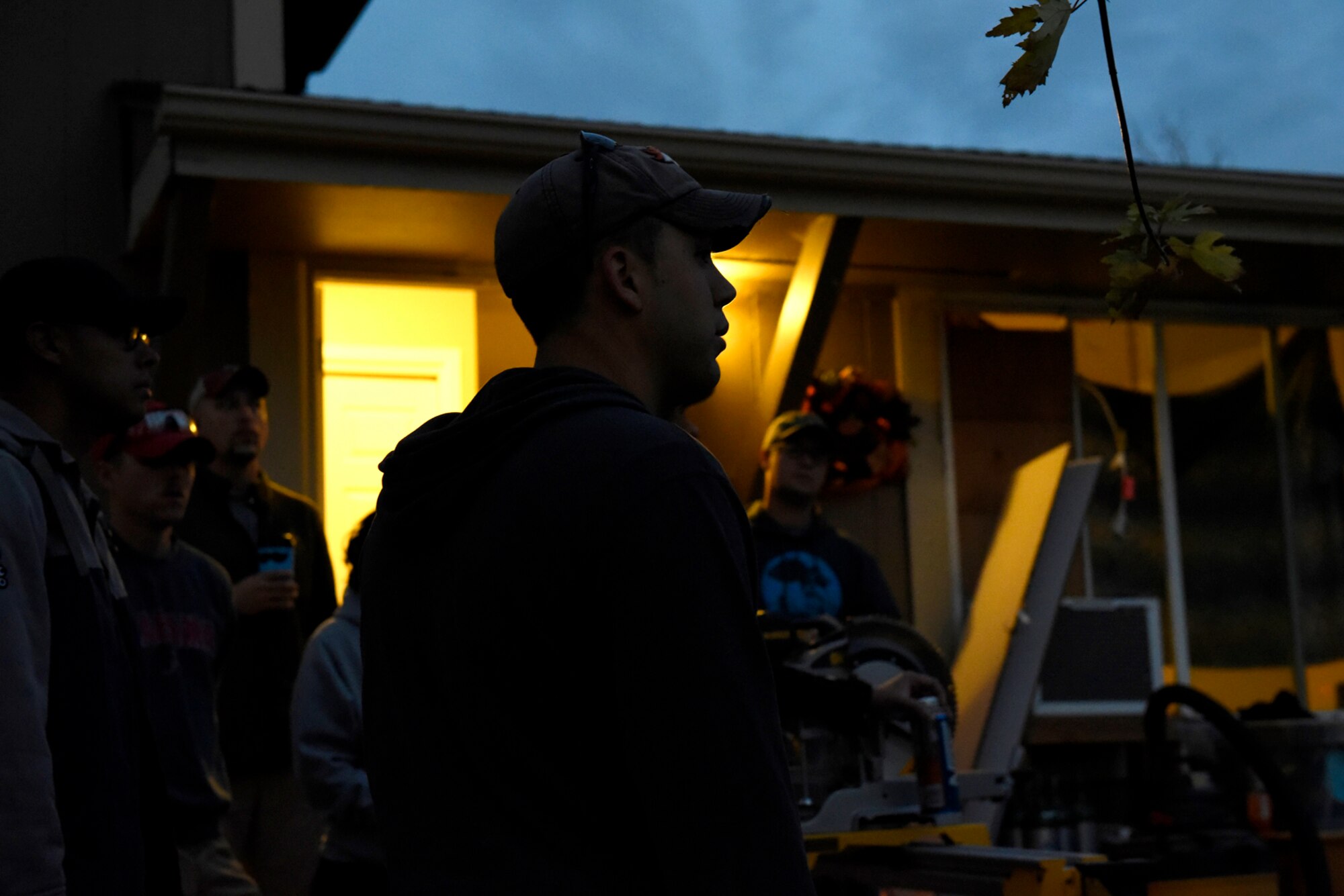 COLORADO SPRINGS, Colo. – Staff Sgt. Steven Price, 21st Civil Engineer Squadron structures shop at Peterson Air Force Base, Colo., gives a safety brief to a crew of volunteer Airmen before installing flooring in a fellow Airman’s Colorado Springs home Nov. 5, 2016. The volunteers from around Team Pete spent 17 hours to complete the two-day task and broke only for lunch to help a wingman and his family. (U.S. Air Force photo by Senior Airman Rose Gudex)