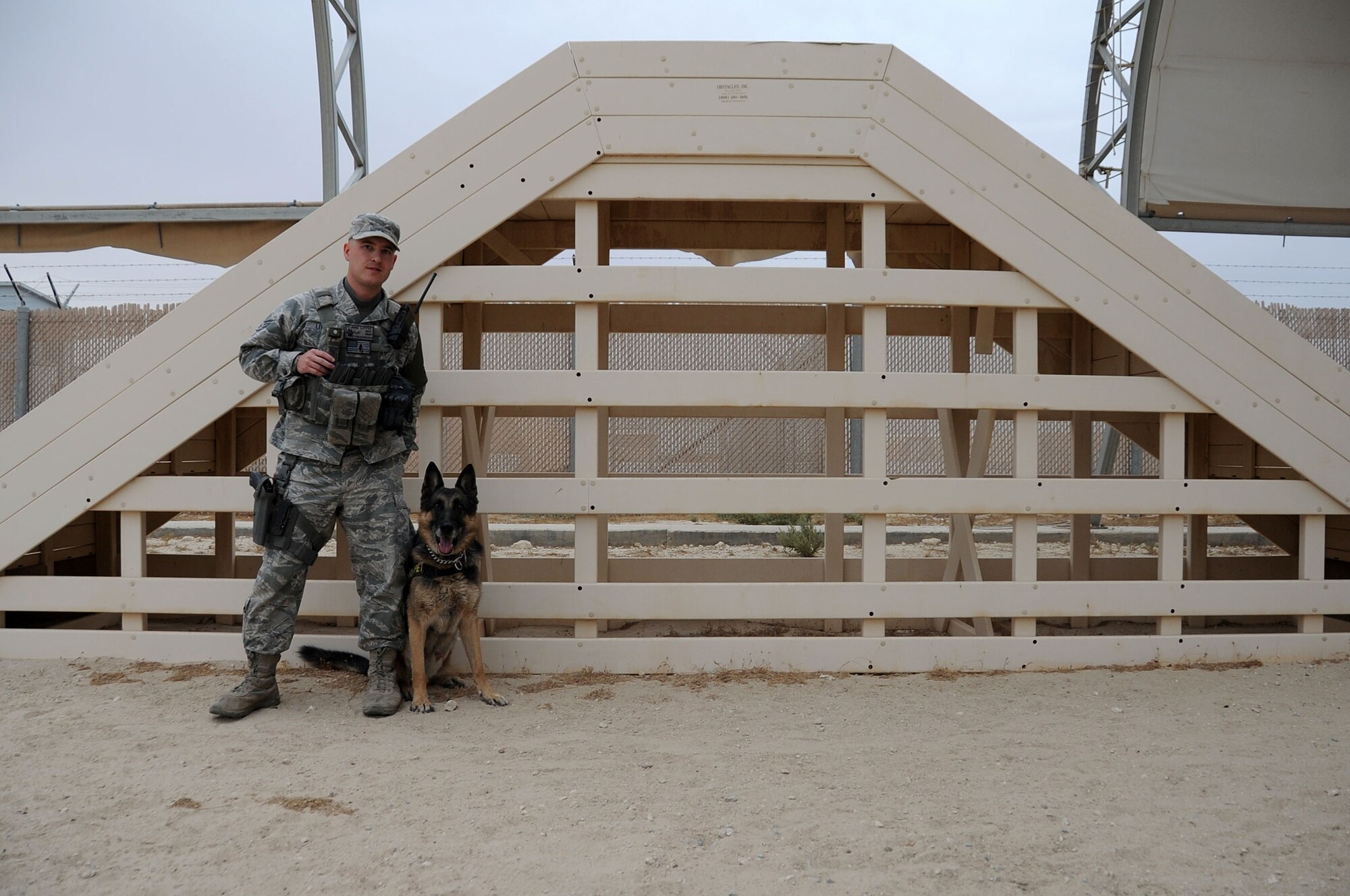 This week's Rock Solid Warrior is Senior Airman Paul Little, a 386th Expeditionary Security Forces Squadron military working dog handler. Little is deployed from the 27th Special Operations Wing at Cannon Air Force Base N.M. (U.S. Air Force photo/Senior Airman Andrew Park)