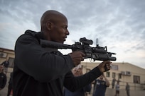 NBA Legend Ray Allen meets with service members during a troop engagement at Incirlik Air Base, Dec. 5, 2016. Marine Gen. Joseph F. Dunford, Jr., chairman of the Joint Chiefs of Staff, and USO entertainers,  will visit service members who are deployed from home during the holidays at various locations across the globe. This year’s entertainers included actor Chris Evans, actress Scarlett Johansson, NBA Legend Ray Allen, 4-time Olympic Medalist Maya DiRado, Country Music Singer Craig Campbell, and mentalist Jim Karol. (DoD photo by Navy Petty Officer 2nd Class Dominique A. Pineiro/Released)