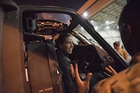 Marine Gen. Joseph F. Dunford, Jr., chairman of the Joint Chiefs of Staff, and USO entertainers meet with service members at Incirlik Air Base, Dec. 5, 2016. Dunford, along with USO entertainers, will visit service members who are deployed from home during the holidays at various locations across the globe. This year’s entertainers included actor Chris Evans, actress Scarlett Johansson, NBA Legend Ray Allen, 4-time Olympic Medalist Maya DiRado, Country Music Singer Craig Campbell, and mentalist Jim Karol. (DoD photo by Navy Petty Officer 2nd Class Dominique A. Pineiro/Released)